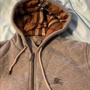 Men’s Burberry zip hoodie